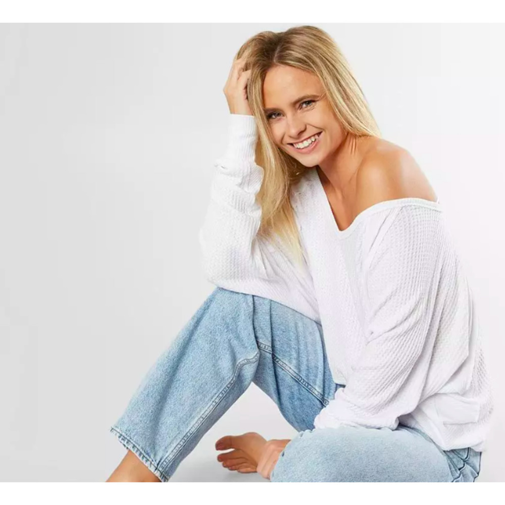 Free People Santa Clara Thermal Alabaster NWT XS